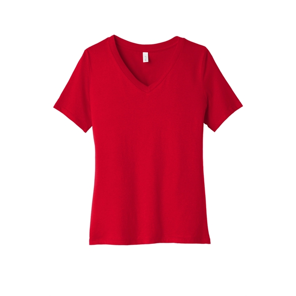 BELLA+CANVAS Women's Relaxed Jersey Short Sleeve V-Neck Tee. - BELLA+CANVAS Women's Relaxed Jersey Short Sleeve V-Neck Tee. - Image 5 of 35