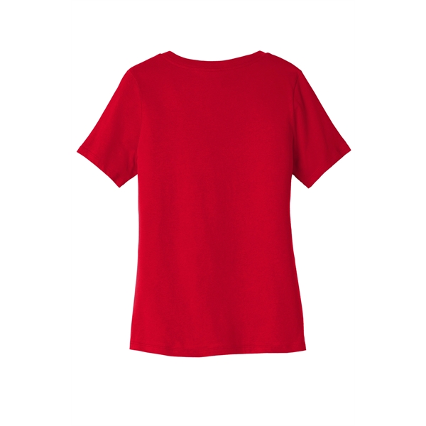 BELLA+CANVAS Women's Relaxed Jersey Short Sleeve V-Neck Tee. - BELLA+CANVAS Women's Relaxed Jersey Short Sleeve V-Neck Tee. - Image 7 of 35