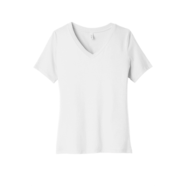 BELLA+CANVAS Women's Relaxed Jersey Short Sleeve V-Neck Tee. - BELLA+CANVAS Women's Relaxed Jersey Short Sleeve V-Neck Tee. - Image 10 of 35