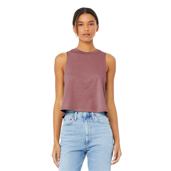BELLA+CANVAS Women's Racerback Cropped Tank. - BELLA+CANVAS Women's Racerback Cropped Tank. - Image 23 of 40