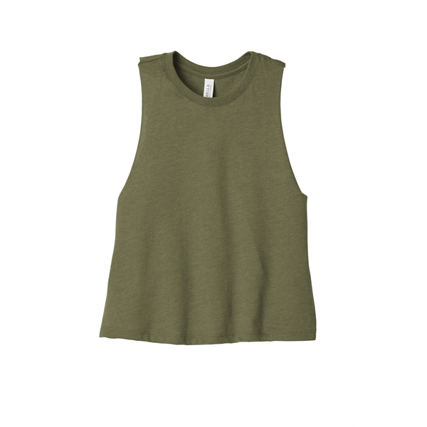 BELLA+CANVAS Women's Racerback Cropped Tank. - BELLA+CANVAS Women's Racerback Cropped Tank. - Image 3 of 40