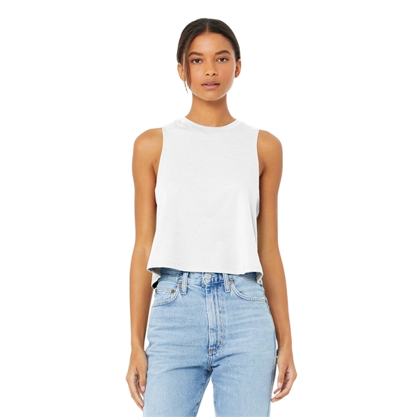 BELLA+CANVAS Women's Racerback Cropped Tank. - BELLA+CANVAS Women's Racerback Cropped Tank. - Image 29 of 40