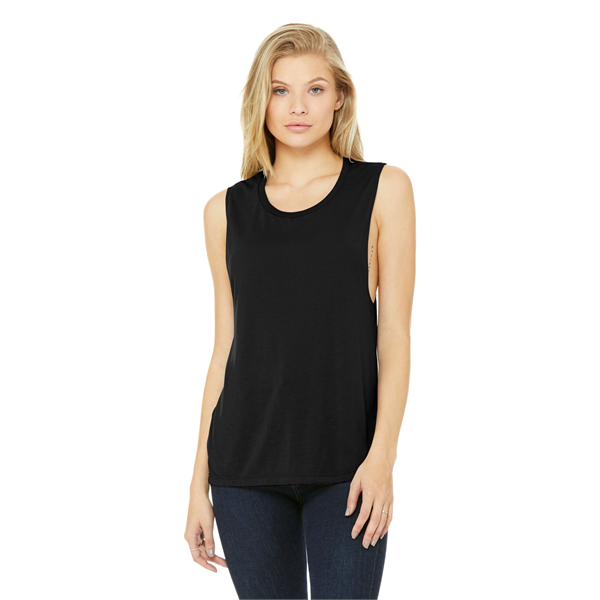 BELLA+CANVAS Women's Flowy Scoop Muscle Tank. - BELLA+CANVAS Women's Flowy Scoop Muscle Tank. - Image 2 of 28