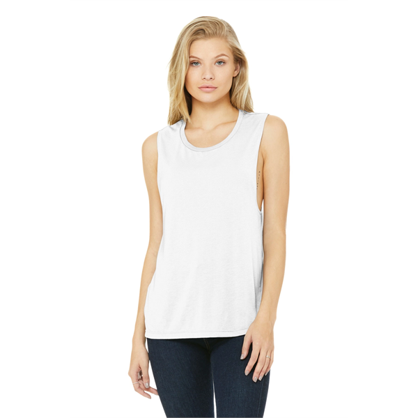BELLA+CANVAS Women's Flowy Scoop Muscle Tank. - BELLA+CANVAS Women's Flowy Scoop Muscle Tank. - Image 10 of 28