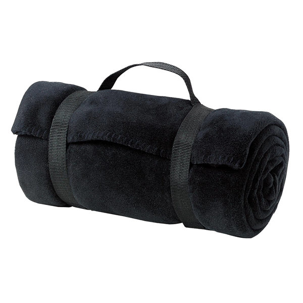 Port Authority - Value Fleece Blanket with Strap. - Port Authority - Value Fleece Blanket with Strap. - Image 0 of 7