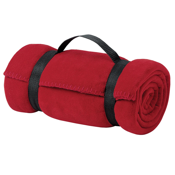 Port Authority - Value Fleece Blanket with Strap. - Port Authority - Value Fleece Blanket with Strap. - Image 6 of 7