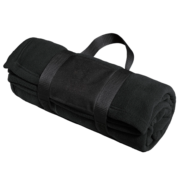 Port Authority Fleece Blanket with Carrying Strap. - Port Authority Fleece Blanket with Carrying Strap. - Image 0 of 3
