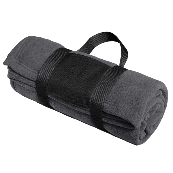 Port Authority Fleece Blanket with Carrying Strap. - Port Authority Fleece Blanket with Carrying Strap. - Image 1 of 3