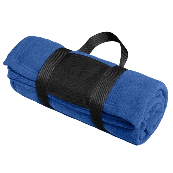 Port Authority Fleece Blanket with Carrying Strap. - Port Authority Fleece Blanket with Carrying Strap. - Image 3 of 3