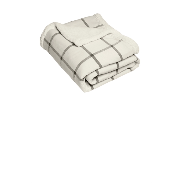 Port Authority Flannel Sherpa Blanket. - Port Authority Flannel Sherpa Blanket. - Image 3 of 3