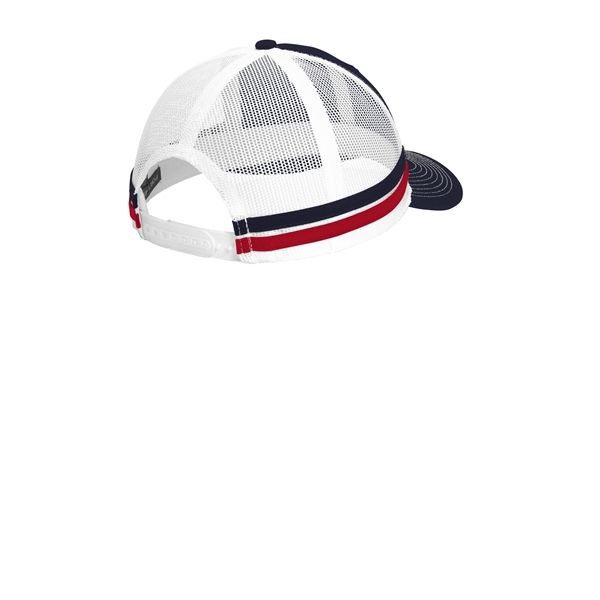 Port Authority Two-Stripe Snapback Trucker Cap. - Port Authority Two-Stripe Snapback Trucker Cap. - Image 3 of 6
