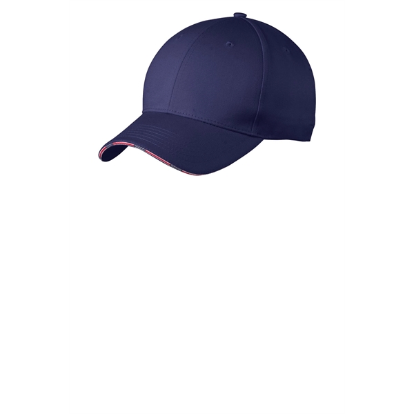 Port Authority Americana Flag Sandwich Cap. - Port Authority Americana Flag Sandwich Cap. - Image 4 of 7