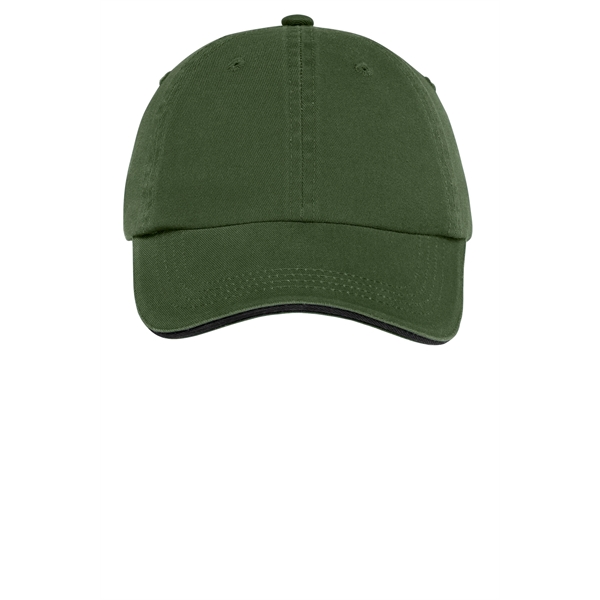 Port Authority Sandwich Bill Cap with Striped Closure. - Port Authority Sandwich Bill Cap with Striped Closure. - Image 9 of 55