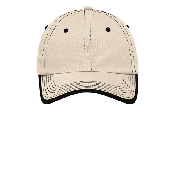 Port Authority Vintage Washed Contrast Stitch Cap. - Port Authority Vintage Washed Contrast Stitch Cap. - Image 3 of 19