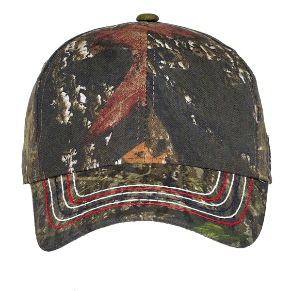 Port Authority Americana Contrast Stitch Camouflage Cap. - Port Authority Americana Contrast Stitch Camouflage Cap. - Image 1 of 4