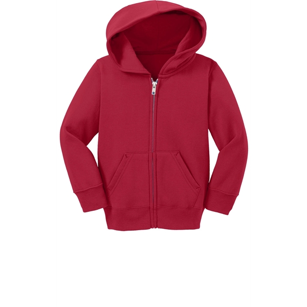 Port & Company Toddler Core Fleece Full-Zip Hooded Sweats... - Port & Company Toddler Core Fleece Full-Zip Hooded Sweats... - Image 16 of 26