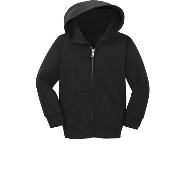 Port & Company Toddler Core Fleece Full-Zip Hooded Sweats... - Port & Company Toddler Core Fleece Full-Zip Hooded Sweats... - Image 4 of 26