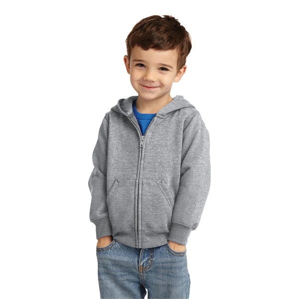 Port & Company Toddler Core Fleece Full-Zip Hooded Sweats... - Port & Company Toddler Core Fleece Full-Zip Hooded Sweats... - Image 14 of 26