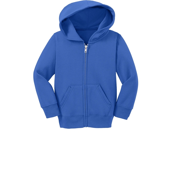 Port & Company Toddler Core Fleece Full-Zip Hooded Sweats... - Port & Company Toddler Core Fleece Full-Zip Hooded Sweats... - Image 9 of 26