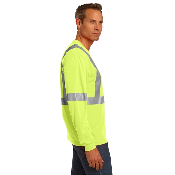 CornerStone ANSI 107 Class 2 Long Sleeve Safety T-Shirt. - CornerStone ANSI 107 Class 2 Long Sleeve Safety T-Shirt. - Image 2 of 11