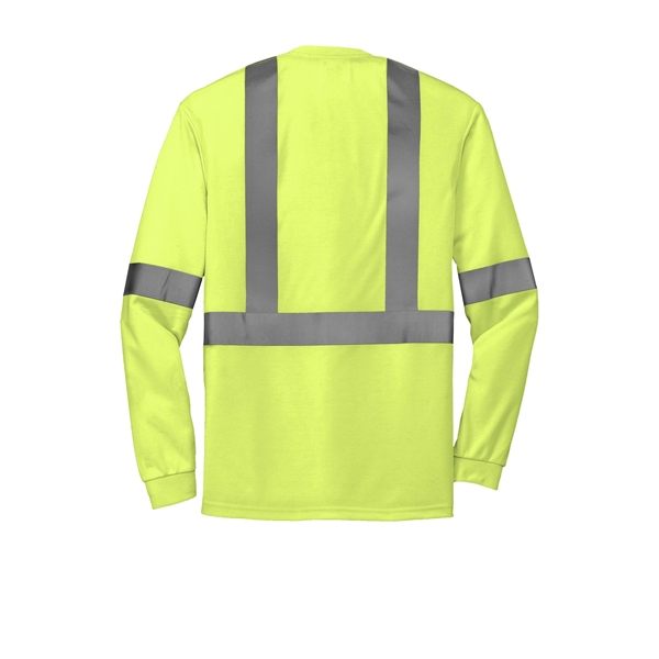 CornerStone ANSI 107 Class 2 Long Sleeve Safety T-Shirt. - CornerStone ANSI 107 Class 2 Long Sleeve Safety T-Shirt. - Image 11 of 11