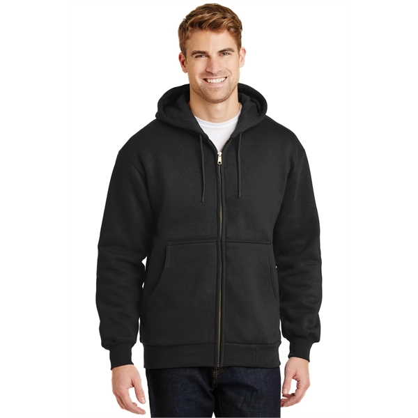 CornerStone - Heavyweight Full-Zip Hooded Sweatshirt with... - CornerStone - Heavyweight Full-Zip Hooded Sweatshirt with... - Image 17 of 20