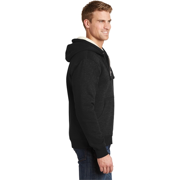 CornerStone Heavyweight Sherpa-Lined Hooded Fleece Jacket. - CornerStone Heavyweight Sherpa-Lined Hooded Fleece Jacket. - Image 5 of 20