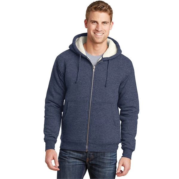 CornerStone Heavyweight Sherpa-Lined Hooded Fleece Jacket. - CornerStone Heavyweight Sherpa-Lined Hooded Fleece Jacket. - Image 2 of 20