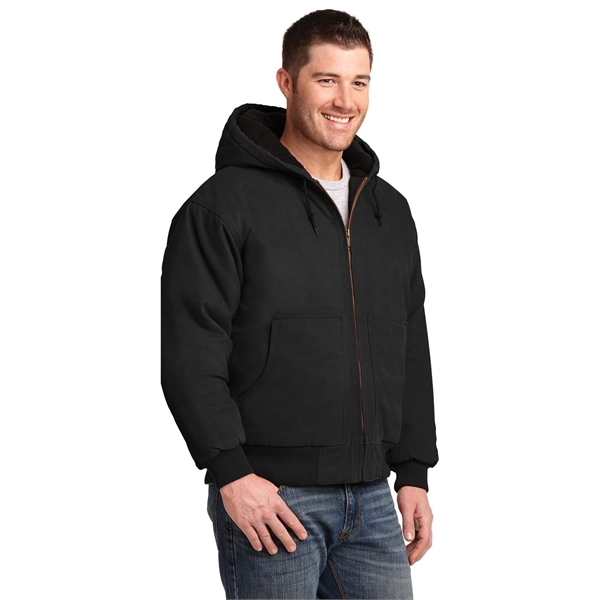 CornerStone Washed Duck Cloth Insulated Hooded Work Jacket. - CornerStone Washed Duck Cloth Insulated Hooded Work Jacket. - Image 2 of 20