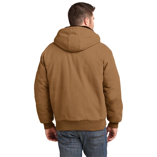 CornerStone Washed Duck Cloth Insulated Hooded Work Jacket. - CornerStone Washed Duck Cloth Insulated Hooded Work Jacket. - Image 3 of 20