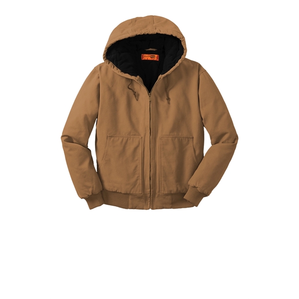 CornerStone Washed Duck Cloth Insulated Hooded Work Jacket. - CornerStone Washed Duck Cloth Insulated Hooded Work Jacket. - Image 5 of 20