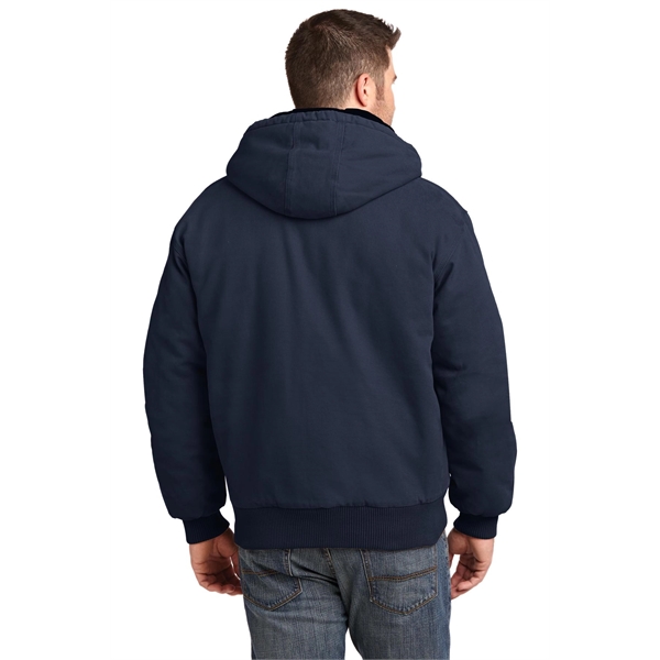 CornerStone Washed Duck Cloth Insulated Hooded Work Jacket. - CornerStone Washed Duck Cloth Insulated Hooded Work Jacket. - Image 6 of 20