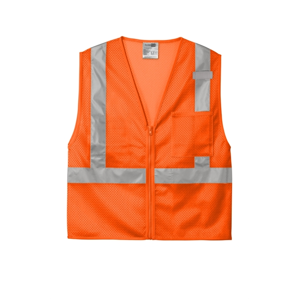 CornerStone ANSI 107 Class 2 Mesh Zippered Vest. - CornerStone ANSI 107 Class 2 Mesh Zippered Vest. - Image 3 of 10