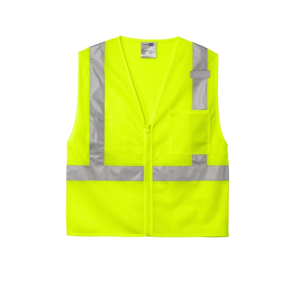 CornerStone ANSI 107 Class 2 Mesh Zippered Vest. - CornerStone ANSI 107 Class 2 Mesh Zippered Vest. - Image 8 of 10