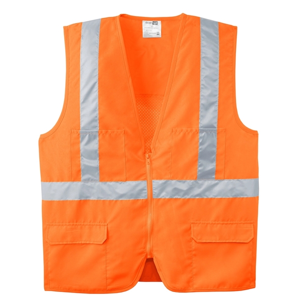 CornerStone - ANSI 107 Class 2 Mesh Back Safety Vest. - CornerStone - ANSI 107 Class 2 Mesh Back Safety Vest. - Image 0 of 10