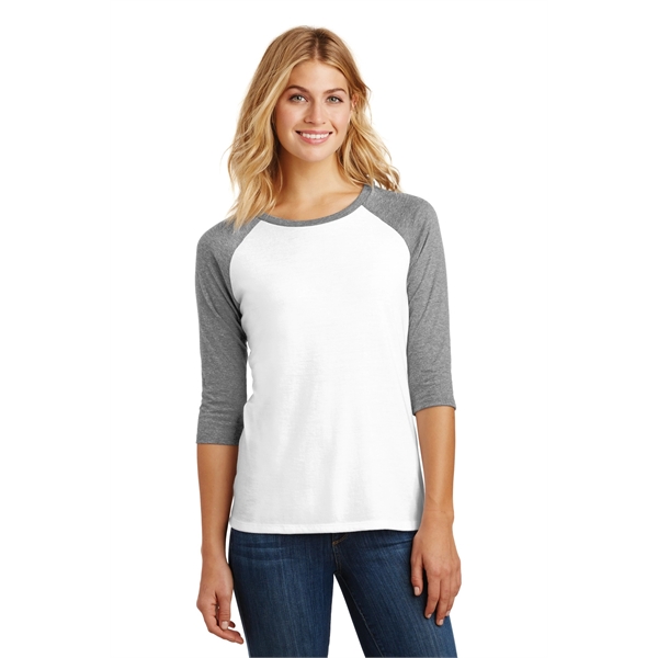 District Women's Perfect Tri 3/4-Sleeve Raglan. - District Women's Perfect Tri 3/4-Sleeve Raglan. - Image 20 of 45