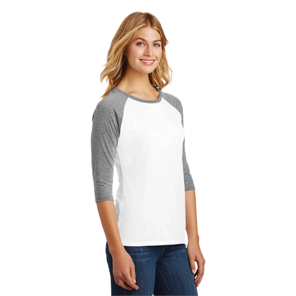 District Women's Perfect Tri 3/4-Sleeve Raglan. - District Women's Perfect Tri 3/4-Sleeve Raglan. - Image 22 of 45