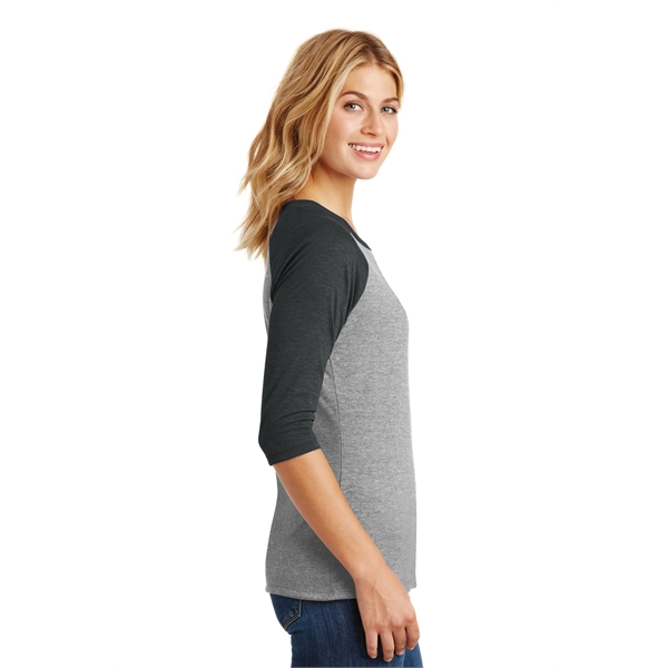 District Women's Perfect Tri 3/4-Sleeve Raglan. - District Women's Perfect Tri 3/4-Sleeve Raglan. - Image 2 of 45