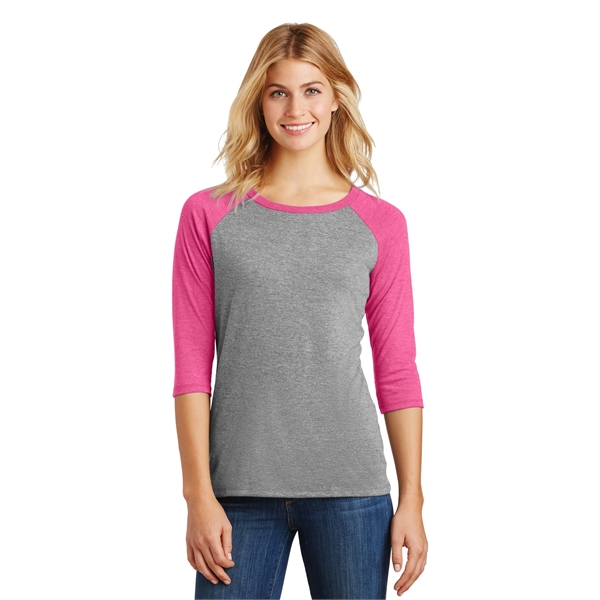 District Women's Perfect Tri 3/4-Sleeve Raglan. - District Women's Perfect Tri 3/4-Sleeve Raglan. - Image 15 of 45