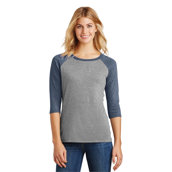 District Women's Perfect Tri 3/4-Sleeve Raglan. - District Women's Perfect Tri 3/4-Sleeve Raglan. - Image 26 of 45