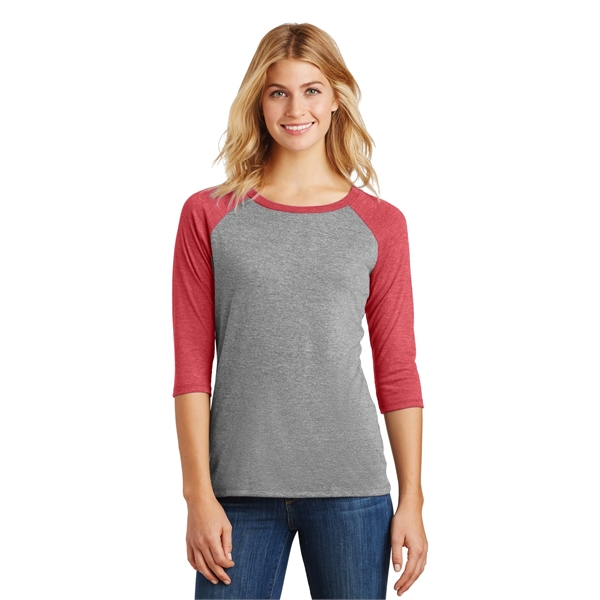 District Women's Perfect Tri 3/4-Sleeve Raglan. - District Women's Perfect Tri 3/4-Sleeve Raglan. - Image 36 of 45