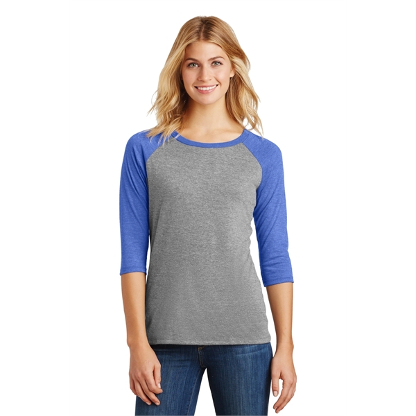 District Women's Perfect Tri 3/4-Sleeve Raglan. - District Women's Perfect Tri 3/4-Sleeve Raglan. - Image 41 of 45