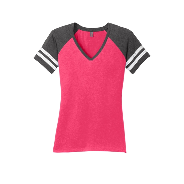 District Women's Game V-Neck Tee. - District Women's Game V-Neck Tee. - Image 18 of 35