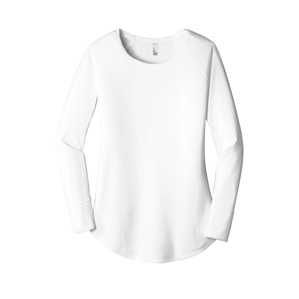 District Women's Perfect Tri Long Sleeve Tunic Tee. - District Women's Perfect Tri Long Sleeve Tunic Tee. - Image 1 of 19