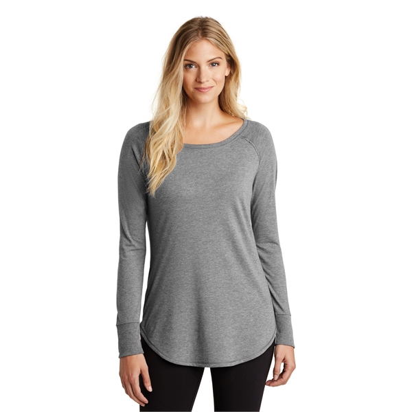 District Women's Perfect Tri Long Sleeve Tunic Tee. - District Women's Perfect Tri Long Sleeve Tunic Tee. - Image 2 of 19