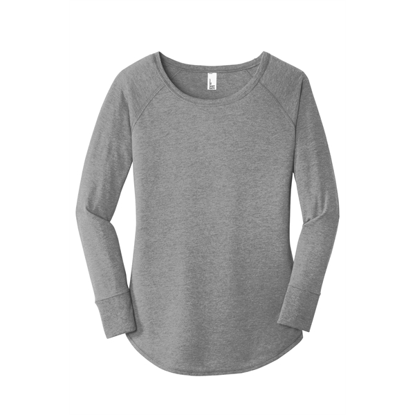 District Women's Perfect Tri Long Sleeve Tunic Tee. - District Women's Perfect Tri Long Sleeve Tunic Tee. - Image 3 of 19