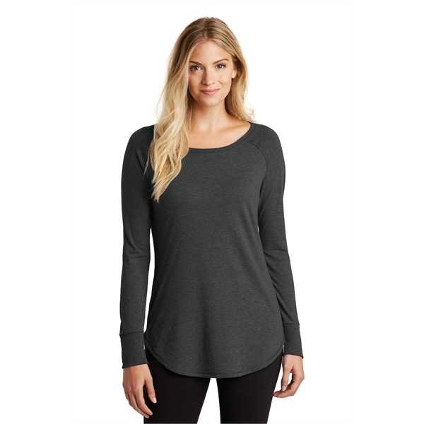 District Women's Perfect Tri Long Sleeve Tunic Tee. - District Women's Perfect Tri Long Sleeve Tunic Tee. - Image 4 of 19