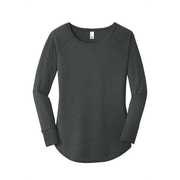 District Women's Perfect Tri Long Sleeve Tunic Tee. - District Women's Perfect Tri Long Sleeve Tunic Tee. - Image 5 of 19