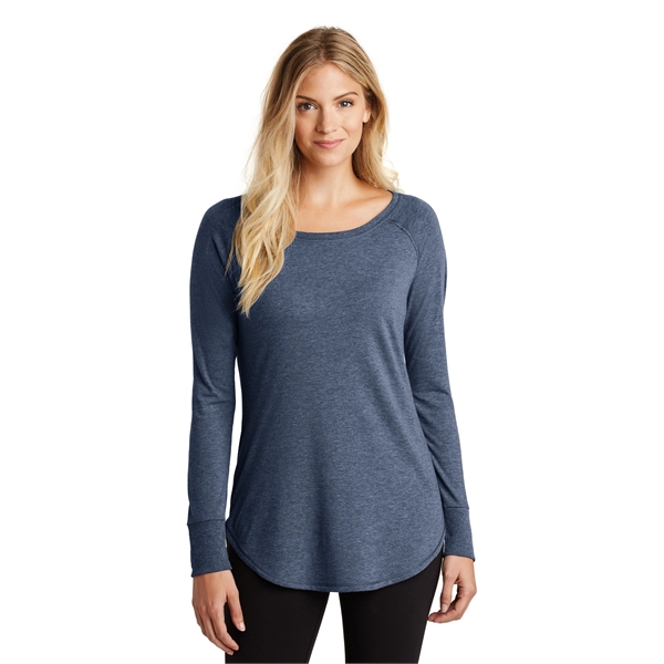 District Women's Perfect Tri Long Sleeve Tunic Tee. - District Women's Perfect Tri Long Sleeve Tunic Tee. - Image 6 of 19