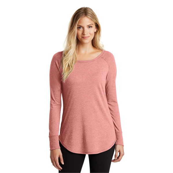 District Women's Perfect Tri Long Sleeve Tunic Tee. - District Women's Perfect Tri Long Sleeve Tunic Tee. - Image 8 of 19